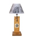 Lampe "Bergerie marbre" abat-jour "Sac Vintage"
