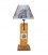 Lampe "Bergerie marbre" abat-jour "Sac Vintage"