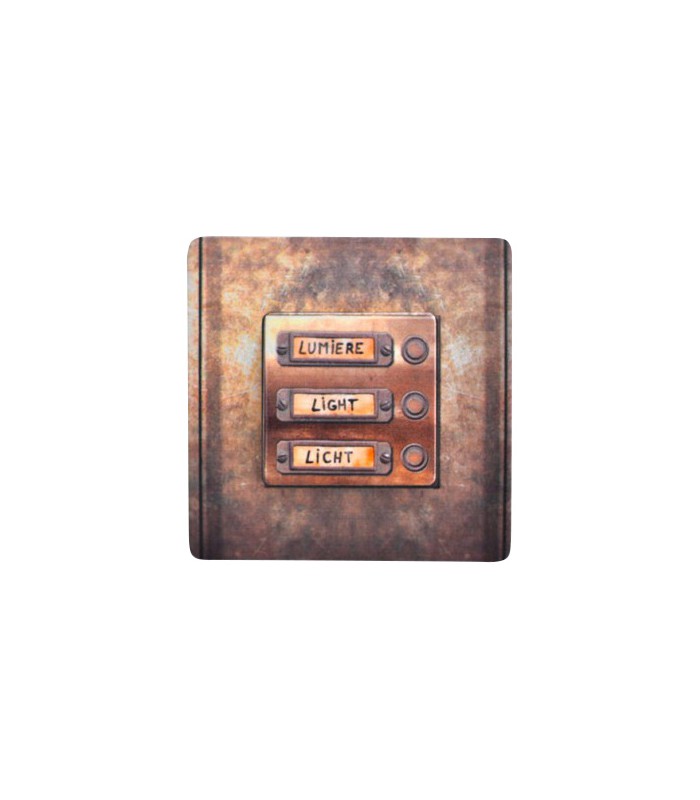 Interrupteur décoré boutons vintage métal - Mon Home