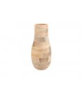 Vase Batwa small, en bois de manguier, maison Nkuku