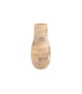 Vase Batwa large, en bois de manguier, maison Nkuku