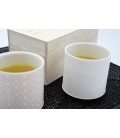 Set de 2 gobelets à thé porcelaine japonaise larges