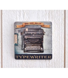 Interrupteur décoré "typewriter vintage"